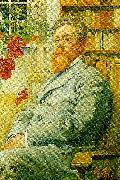 Carl Larsson portratt av ko bonnier oil painting on canvas